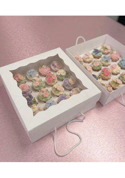 16 Bölmeli Cup Cake Kutusu 35x35x11