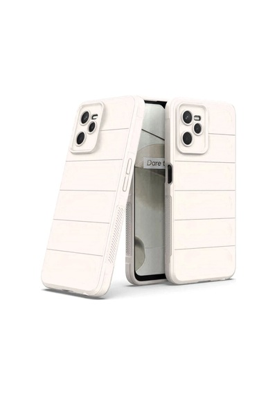 Gld-spt- Newface Realme C35 Kılıf Optimum Silikon - Krem