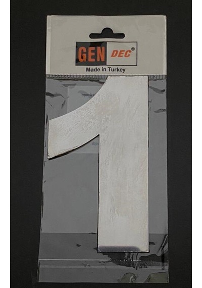 Kapı Numarası Rakam,Sayı 14.5 Cm No:1 Paslanmaz Metal
