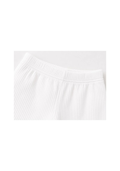 H&c Coolboy H&c Bebek Patiksiz Alt Pantolon %100 Pamuk Esnek Fitilli Ribana 0-36 Ay Beyaz
