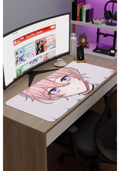 Dahlia Genshin Impact Anime Gacha V3 - 90x40 Xxl Gaming Mouse Pad Fare Altlığı