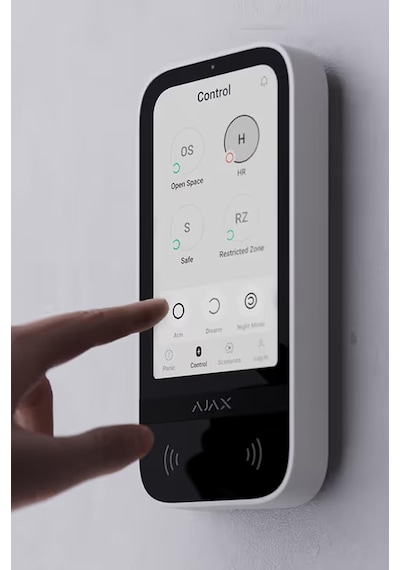 Ajax Keypad Touchscreen Dokunmatik Ekranlı Tuş Takımı Siyah