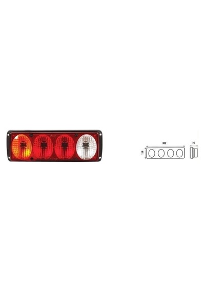 Üçler Dodge As250 Universal Stop Kablolu Mercekli