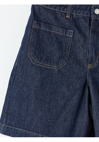 Lcw Jeans İndigo Bermuda Fit Kadın Jean Şort