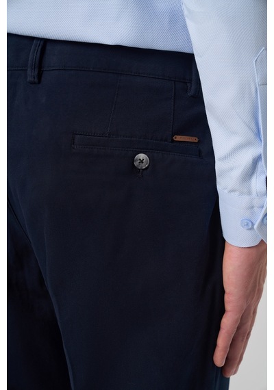 Morven Erkek Lacivert Pamuk Trend Dynamic Fit Chino Pantolon 26ks003004200 Lacivert