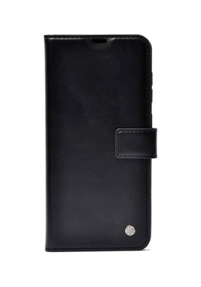 Apple Uyumlu iPhone 15 Kılıf Zore Kar Deluxe Kapaklı Kılıf Siyah
