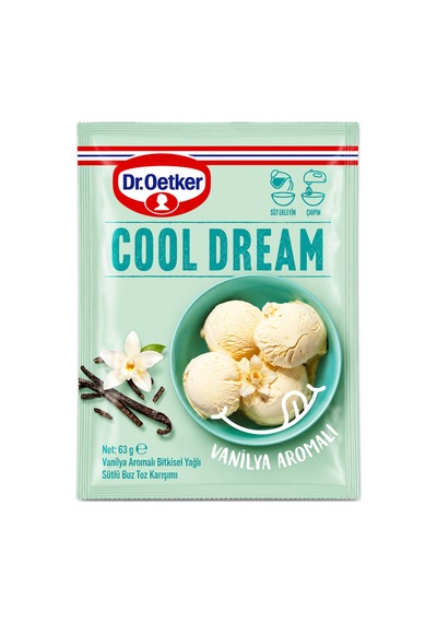 Cool Dream Vanilya Aromalı Dondurma Karışımı 63 G Kremamsı Lezzet, Evde Kolay Hazırlanır - 886332529