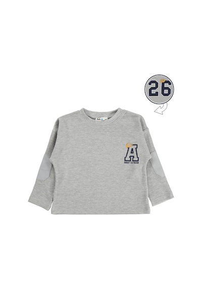 Civil Boys 26 Baskılı 2-5 Yaş Sweatshirt - Gri Grimelanj