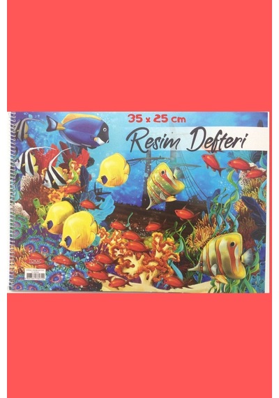 Spiralli Resim Defteri, 35x25 Cm, Orta Boy Sipiralli Boyama Defteri, Çizim Defteri