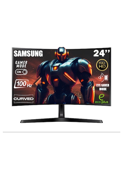 Samsung Essential S3 LS24D366GAUXUF 24" 4 MS 100 Hz Full HD Curved VA LED Monitör