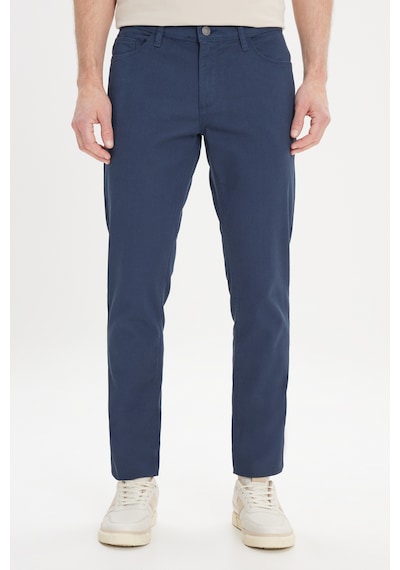 AC&Co / Altınyıldız Classics Erkek Lacı Slim Fit Dar Kesim 5 Cep Armürlü Esnek Pantolon Lacivert AC&Co / Altınyıldız Classics Erkek Lacı Slim Fit Dar Kesim 5 Cep Armürlü Esnek Pantolon Lacivert