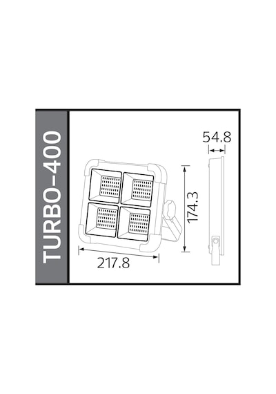 Turbo 400w Solar Led Projektör