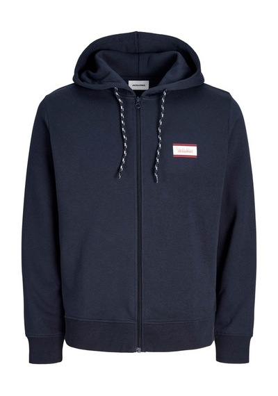 Jack & Jones Jjbuster Zıp Hood Bts Fermuarlı Lacivert Erkek Sweatshirt 12298627