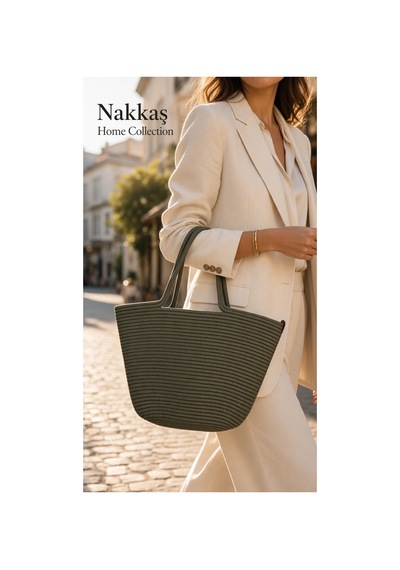 Nakkaş Home Collection Jüt Çanta Kadın Hasır Çanta, Plaj Çantası, Omuz Ve Günlük Kullanım Çantası-haki-45x30 Cm Haki Yeşil Nakkaş Home Collection Jüt Çanta Kadın Hasır Çanta, Plaj Çantası, Omuz Ve Günlük Kullanım Çantası-haki-45x30 Cm Haki Yeşil