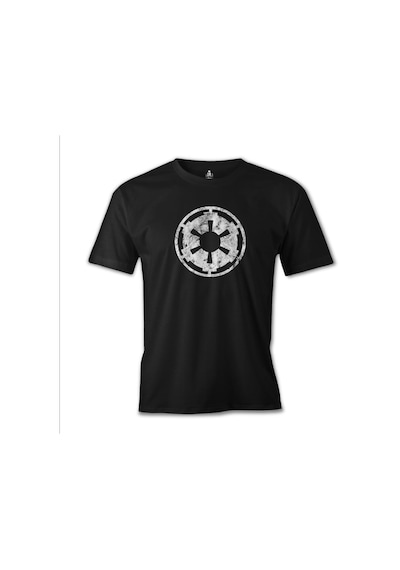 Star Wars - Galactic Empire Logo Siyah Erkek Tshirt