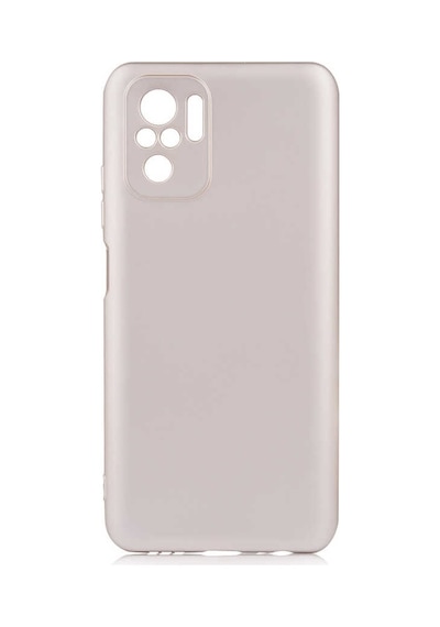 Kilifone - Xiaomi Uyumlu Redmi Note 10s - Kılıf Mat Renkli Esnek Premier Silikon Kapak - Gold