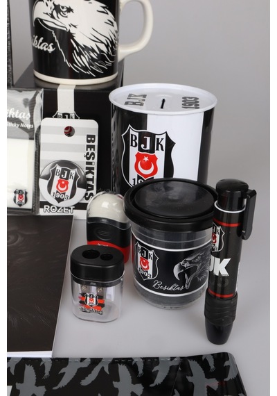 Lisanslı Beşiktaş 42 Parça Hobi Kırtasiye Seti Kupa,puzzle,boya Kalemi Altın