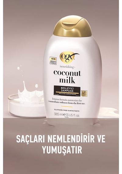 OGX Coconut Milk Besleyici Sülfatsız Şampuan 385 ml