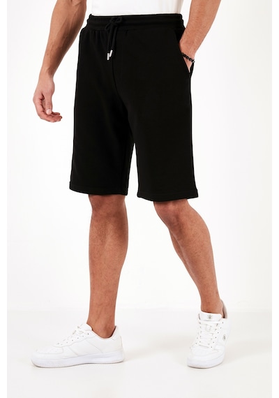 Buratti Pamuklu Belden Bağlamalı Cepli Regular Fit Erkek Short 5908042 Siyah
