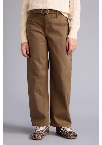 Defacto Baggy Fıt Gabardin Pantolon Kız Çocuk G7732a826spbg150 Bej-bg150