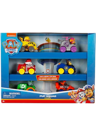 Paw Patrol Pup Squad Racers 6 Lı Araba Seti Chase, Skye Ve Marshall Dahil Mini Araçlar Paw Petrol