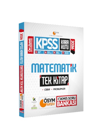 2026 Kpss Önlisans/ortaöğretim Kara Kutu Matematik Tek Kitap Ösym Çıkmış Soru Bankası Özetli Çözümlü
