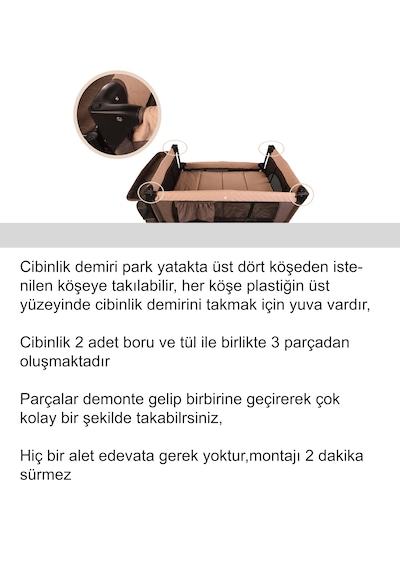 Holmer Lüks Cibinlik Holmer Anne Yanı Ve Park Yataklar İçin