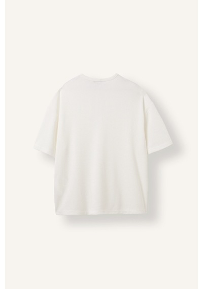 Defacto Slim Fit Waffle Dokulu Henley Yaka Kısa Kollu Basic Tişört I5881ax26hswt34 Beyaz-wt34