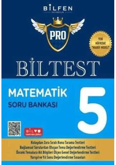 Bilfen 5.sınıf Biltest Pro Matematik Soru Bankası Yeni Müfredat