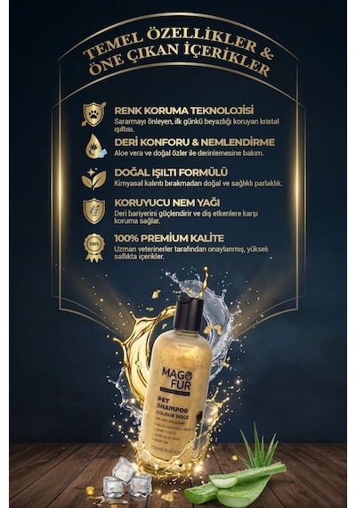Mago Fur Renkli Tüylü Köpek Şampuanı-250 Ml
