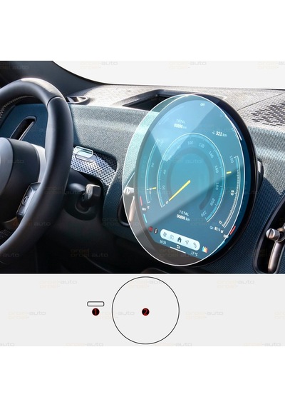Mini Countryman Uyumlu Multimedya Ve Yüz okuma Sensörü 9H Nano  Koruyucu 2li Set 2024-2026