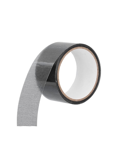 2 Metre Yapışkanlı Sineklik Tülü Tamir Bandı Yırtık Kopmuş Delik Fiber Tül Yapıştırma Siyah 48 Mm Genel