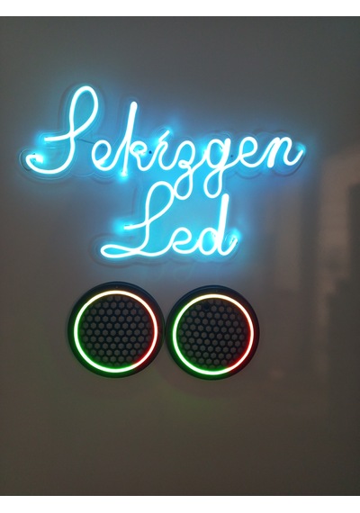 Sekizgen Led 16'lık Midrange Kapağı Piksel Neon Ledli 358 Animasyonlu 1 Takım 2 Kapak Kumandalı