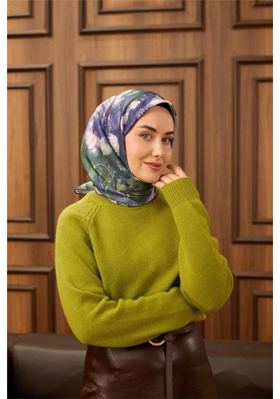 Silk Home Twill İpek Eşarp 11486-25 Koyu Lacivert