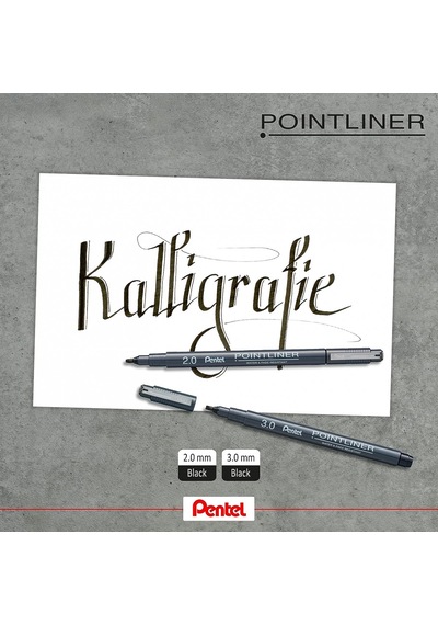 Pentel Pointliner 2.0mm Kesik Uçlu Kaligrafi Kalemi / S20p-c20a