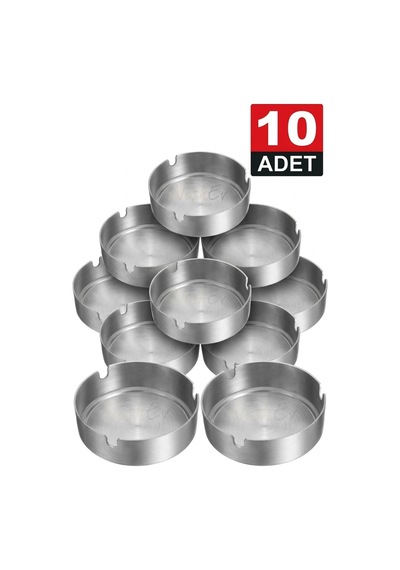 10 Adet Krom Küllük Seti 10cm Otel -restaurant- Cafe