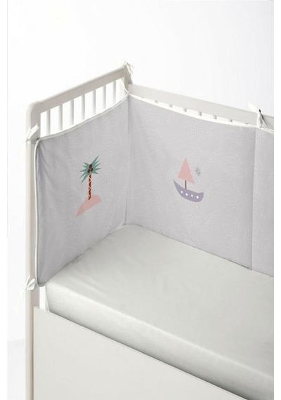 Bebesi 60x120 Cm Bebe Fitted Alez Pamuk Sıvı Geçirmez Beyaz