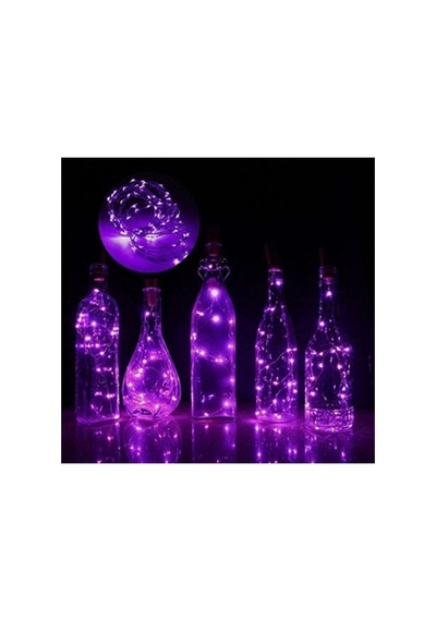10mt Peri Mor 100 Led Pilli Noel Parti Yılbaşı Ağaç Dekoratif Aydınlatma Lambası Animasyonlu Süsleme