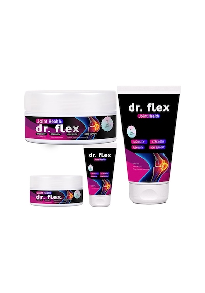Dr. Flex Dr.flex Kuyruk Yağı Bamya Tohumu Yağı Ardıç Yağı Omega3 Kolajenli Tüp+kavanoz Vücut Masaj Kremi 2şerli Seti