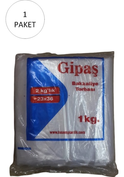 Bakkaliye Naylon Torba 2'kg Lık 23x36 Cm 1 Paket Takriben 260 Adet