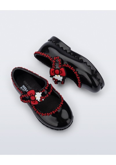 Mini Melissa Hip Ballerina + Hello Kitty And Friends Siyah Kız Çocuk Ayakkabı 37993