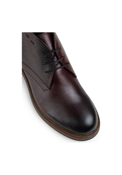 Deery Hakiki Deri Bordo Erkek Bot Bordo (539875700)