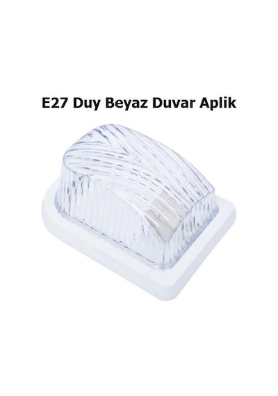 E27 Duy Beyaz Duvar Aplik