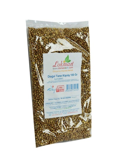 Kişniş Doğal Tane 100 Gr Paket
