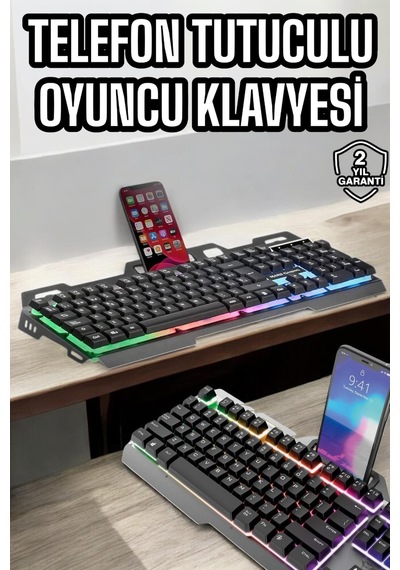 Klavyesi Q Klavye Rgb Işıklı Mouse li 17165613