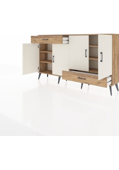 Arges Konsol 5 Raflı 2 Çekmeceli 4 Kapaklı 176x30x99 Çam-aytaşı/ç Çam-aytaşı/çam Arges Konsol 5 Raflı 2 Çekmeceli 4 Kapaklı 176x30x99 Çam-aytaşı/ç Çam-aytaşı/çam