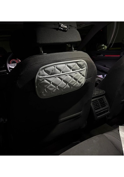 Toyota Corolla Cross Deri Organizer Cep Düzenleyici Gri