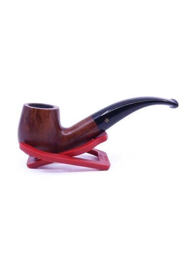 Şahin Sarı Yıldız Bent Billiard 9mm Filtreli Ebonit Saplı Pipo Mod L-10 247786