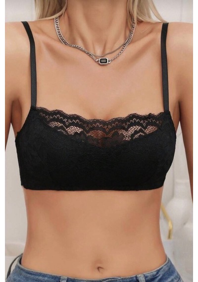 Suısy Simply Chic Siyah Dantelli Bralet Sütyen