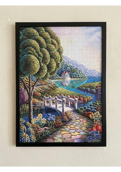 Renkli Yol Ve Hayvanlar Alemi İkili Set - 1000 + 500 Parça İkili Puzzle Seti